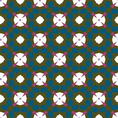 Geometrik süslemeli vektör deseni. Kusursuz tasarım dokusu.