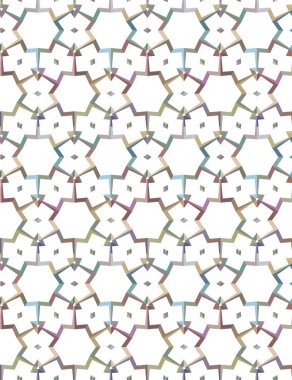 Geometrik süslemeli vektör deseni. Kusursuz tasarım dokusu.