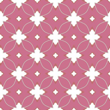 Geometrik süslemeli vektör deseni. Kusursuz tasarım dokusu.