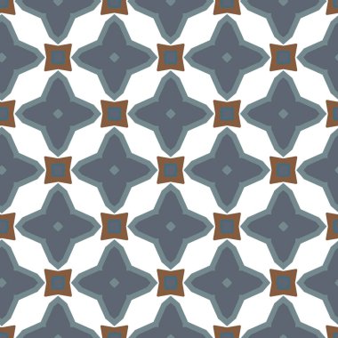 geometrik süsleme biçiminde kusursuz vektör deseni