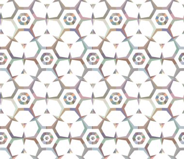 Geometrik süslemeli vektör deseni. Kusursuz tasarım dokusu.