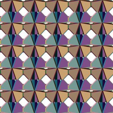 geometrik süsleme biçiminde kusursuz vektör deseni