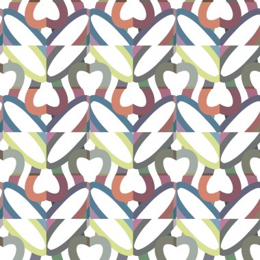 geometrik süsleme biçiminde kusursuz vektör deseni