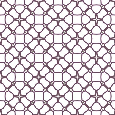 Geometrik süslemeli vektör deseni. Kusursuz tasarım dokusu.