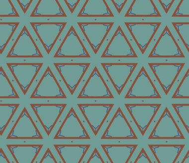 Geometrik süslemeli vektör deseni. Kusursuz tasarım dokusu.