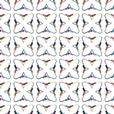 Geometrik süslemeli vektör deseni. Kusursuz tasarım dokusu.