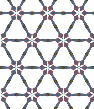 Geometrik süslemeli vektör deseni. Kusursuz tasarım dokusu.