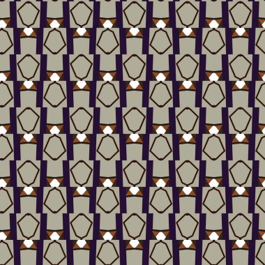 Geometrik süslemeli vektör deseni. Kusursuz tasarım dokusu.
