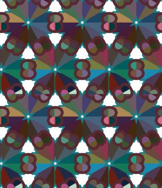 Geometrik süslemeli vektör deseni. Kusursuz tasarım dokusu.