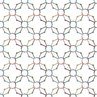 geometrik süsleme biçiminde kusursuz vektör deseni
