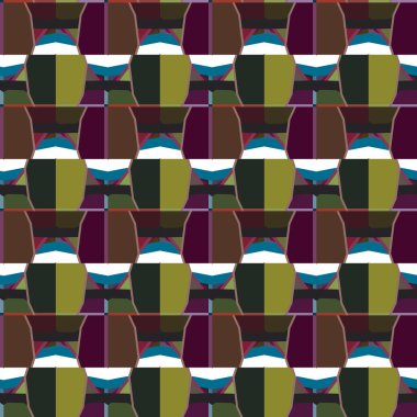 Kusursuz Vektör Deseni. Geometrik Süsleme Biçiminde Arkaplan DokusuName.