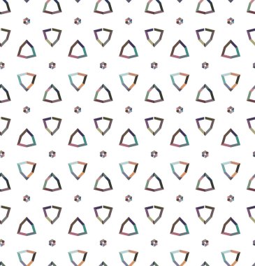 Dikişsiz geometrik süs vektör deseni. Soyut arka plan