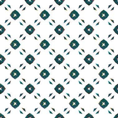 geometrik süsleme biçiminde kusursuz vektör deseni