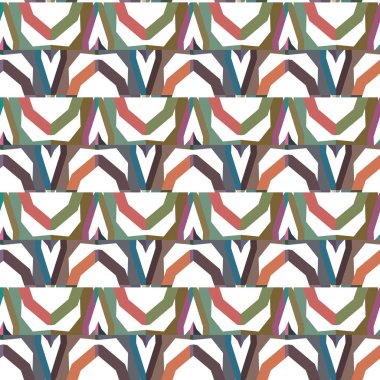 geometrik süsleme biçiminde kusursuz vektör deseni