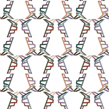 geometrik süsleme biçiminde kusursuz vektör deseni