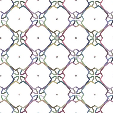 Geometrik süslemeli vektör deseni. Kusursuz tasarım dokusu.
