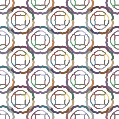 geometrik süsleme biçiminde kusursuz vektör deseni