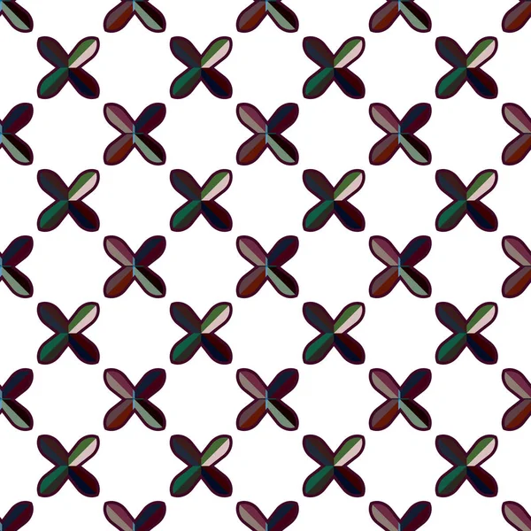 Geometrisches Ornamentales Vektormuster Nahtlose Design Textur — Stockvektor