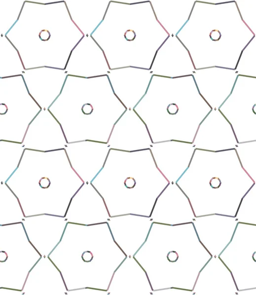 Geometrik Süslemeli Vektör Deseni Kusursuz Tasarım Dokusu — Stok Vektör