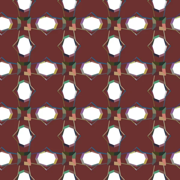 Kusursuz Vektör Deseni. Geometrik Süsleme Biçiminde Arkaplan DokusuName.