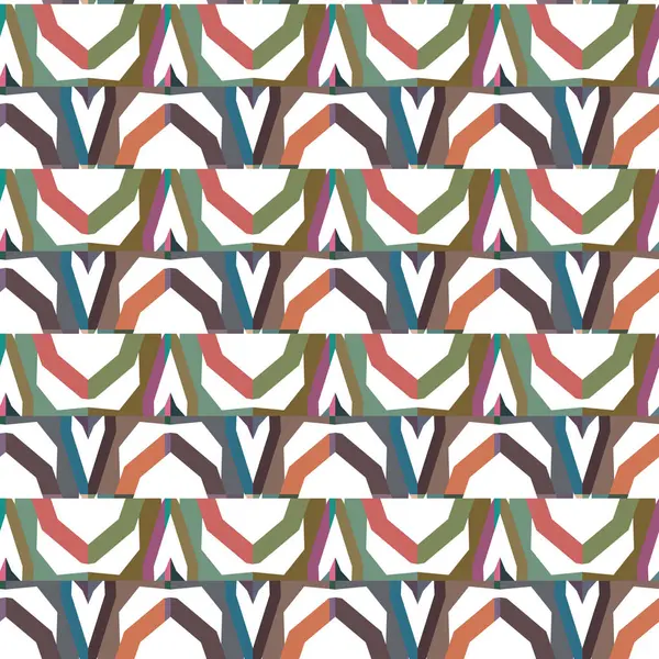 geometrik süsleme biçiminde kusursuz vektör deseni