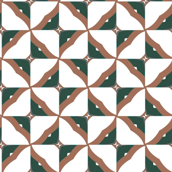 Бесшовный Векторный Узор Геометрическом Орнаментальном Стиле — стоковый вектор