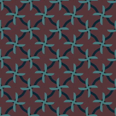 Dikişsiz geometrik süs vektör deseni. Soyut arka plan