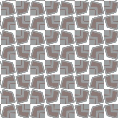 geometrik süsleme biçiminde kusursuz vektör deseni