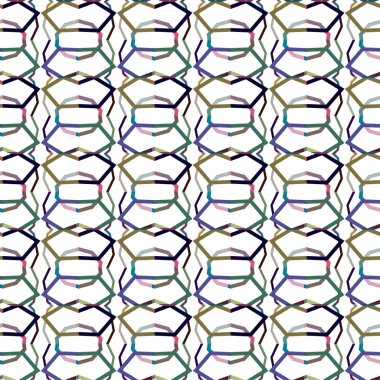 Geometrik süslemeli vektör deseni. Kusursuz tasarım dokusu.