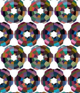 Geometrik süslemeli vektör deseni. Kusursuz tasarım dokusu.