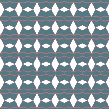 Geometrik süslemeli vektör deseni. Kusursuz tasarım dokusu.