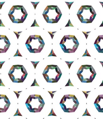 Kusursuz Vektör Deseni. Geometrik Süsleme Biçiminde Arkaplan DokusuName.