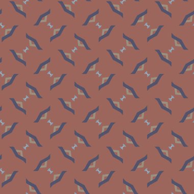 geometrik süsleme biçiminde kusursuz vektör deseni