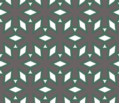 geometrik süsleme biçiminde kusursuz vektör deseni