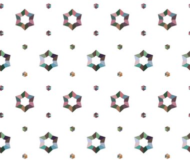 Geometrik süslemeli vektör deseni. Kusursuz tasarım dokusu.