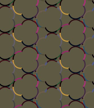 Geometrik süslemeli vektör deseni. Kusursuz tasarım dokusu.