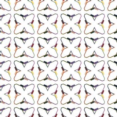 Kusursuz Vektör Deseni. Geometrik Süsleme Biçiminde Arkaplan DokusuName.