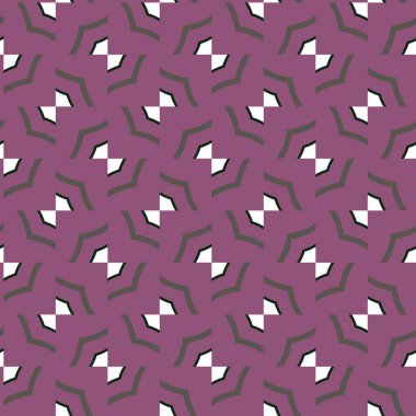 Geometrik süslemeli vektör deseni. Kusursuz tasarım dokusu.