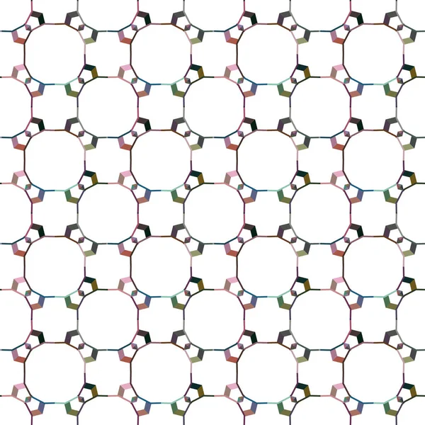 Nahtloses Vektormuster Hintergrundstruktur Geometrischen Ornamentstil — Stockvektor