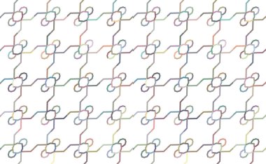 Geometrik süslemeli vektör deseni. Kusursuz tasarım dokusu.