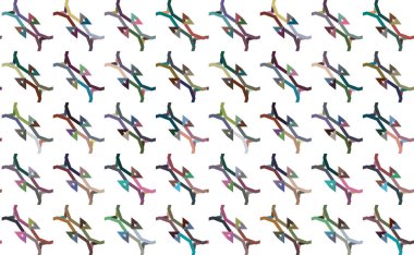 Geometrik süslemeli vektör deseni. Kusursuz tasarım dokusu.