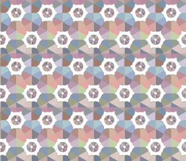 Geometrik süslemeli vektör deseni. Kusursuz tasarım dokusu.