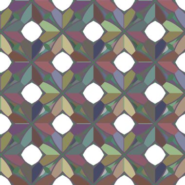 Dikişsiz geometrik süs vektör deseni. Soyut arka plan