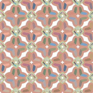 geometrik süsleme biçiminde kusursuz vektör deseni