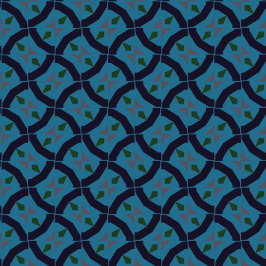 geometrik süsleme biçiminde kusursuz vektör deseni