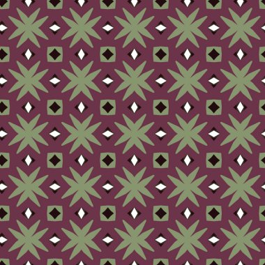 geometrik süsleme biçiminde kusursuz vektör deseni