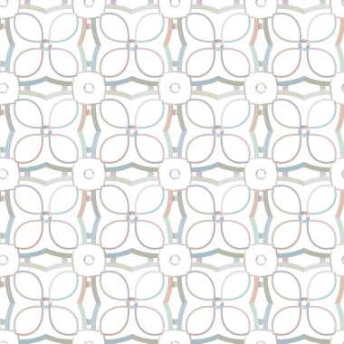 Geometrik süslemeli vektör deseni. Kusursuz tasarım dokusu.