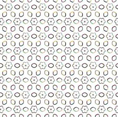 Geometrik süslemeli vektör deseni. Kusursuz tasarım dokusu.