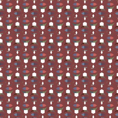 geometrik süsleme biçiminde kusursuz vektör deseni