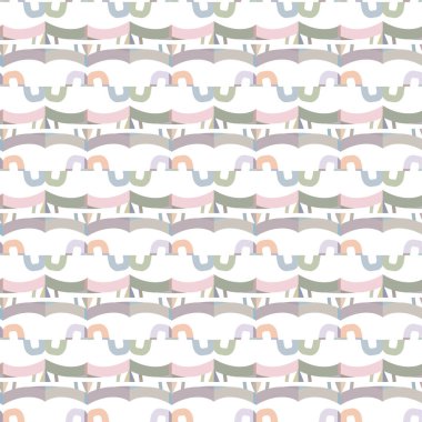 Geometrik süslemeli vektör deseni. Kusursuz tasarım dokusu.